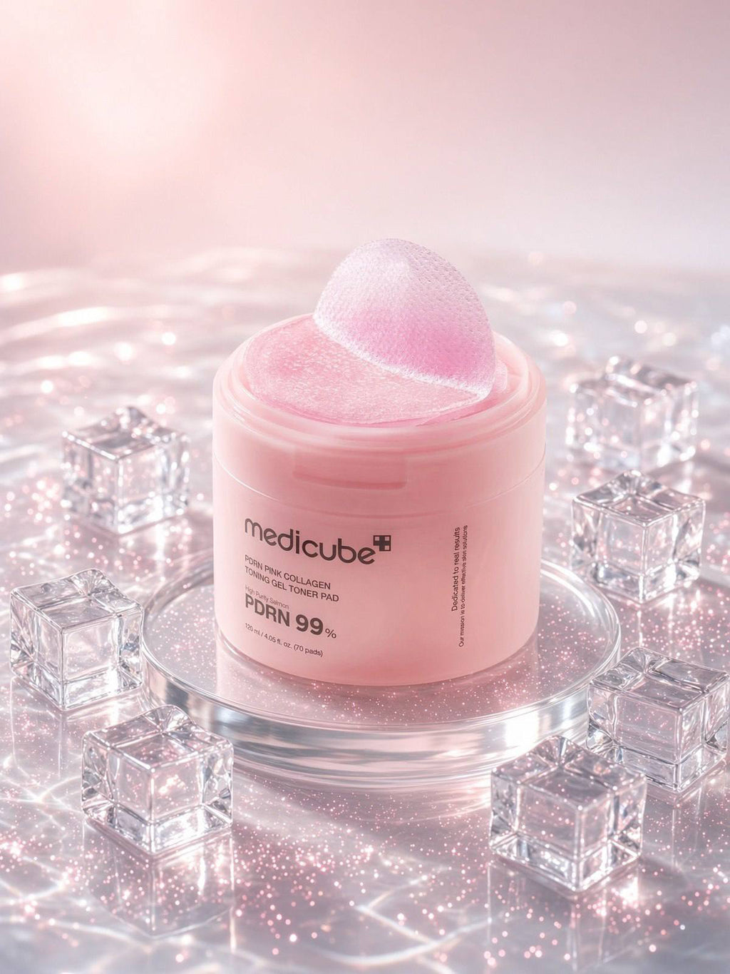 Medicube PDRN Pink Collagen Toning Gel Toner Pad 120ml (70 pads)