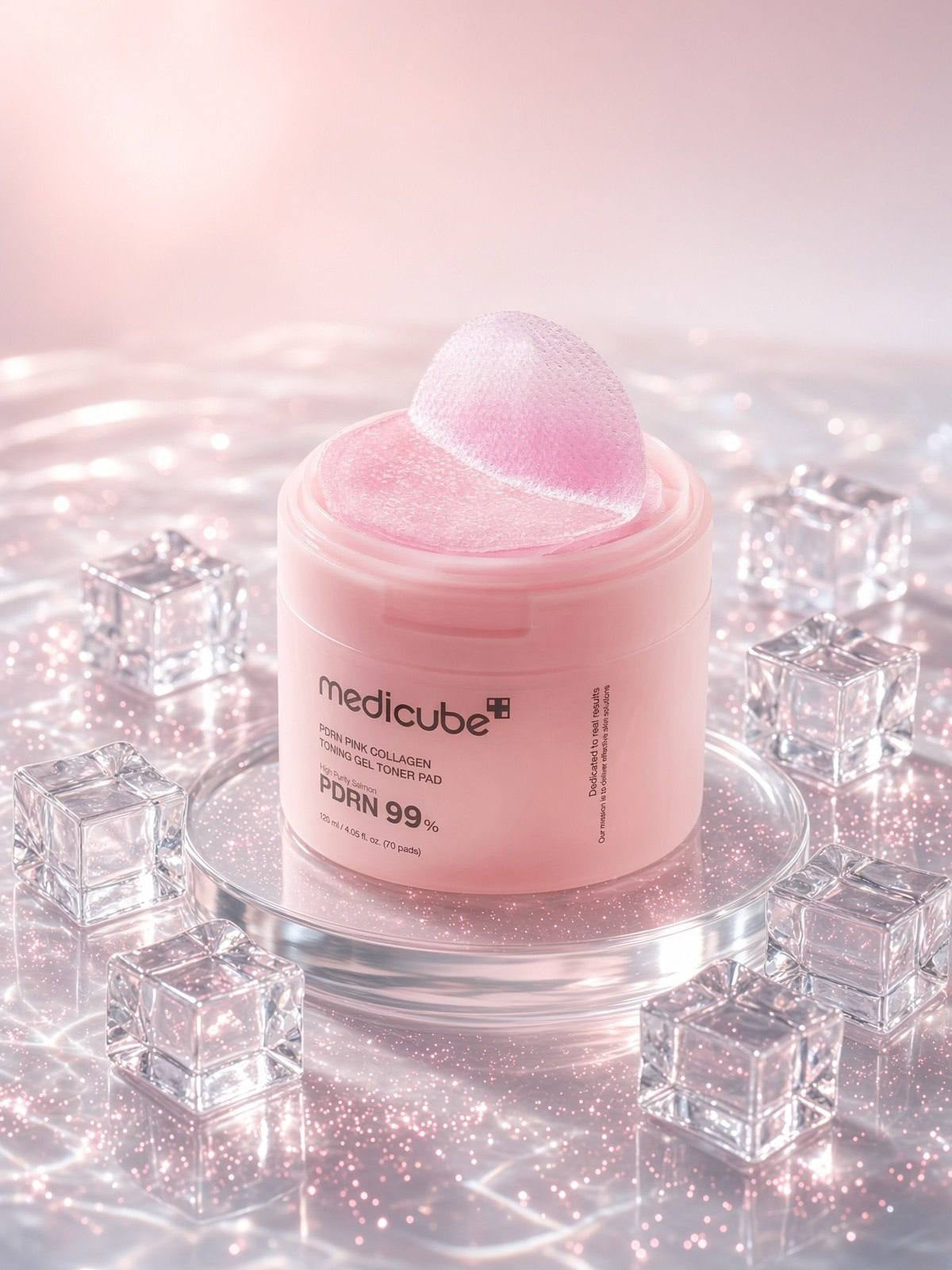 Medicube PDRN Pink Collagen Toning Gel Toner Pad 120ml (70 pads)