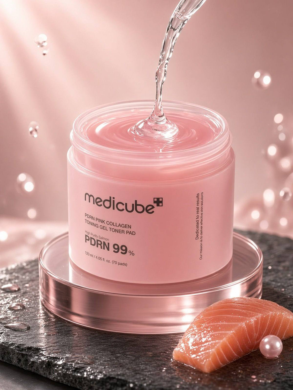 Medicube PDRN Pink Collagen Toning Gel Toner Pad 120ml (70 pads)